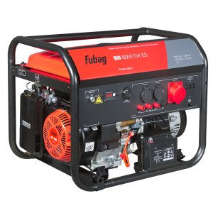 Бензиновый генератор FUBAG BS 8000 DA ES (трёхфазный) с электростартером и коннектором автоматики + Комплект колес и ручек + Моторное масло Fubag Extra в ПОДАРОК