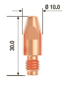 FUBAG Контактный наконечник M8х30 мм ECU D=1.4 мм (10 шт.) в Брянске фото