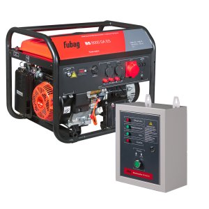 Бензиновый генератор FUBAG BS 8000 DA ES с электростартером и коннектором автоматики + Блок автоматики Startmaster BS 6600 D в ПОДАРОК