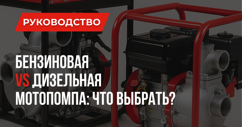 Бензиновая vs дизельная мотопомпа: что выбрать? Бензиновая vs дизельная мотопомпа: что выбрать?