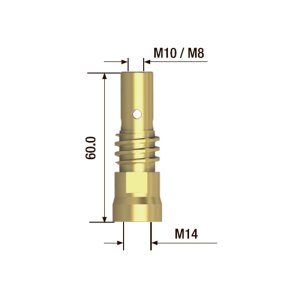 FUBAG Адаптер контактного наконечника сварочного аппарата  M10х60 мм (2 шт.) в Брянске фото