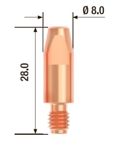 FUBAG Контактный наконечник M6 X 28мм ECU1.2мм/.045 дюйма (10 шт.) в Брянске фото