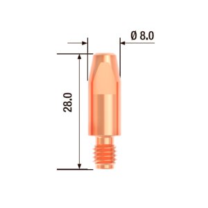 FUBAG Контактный наконечник M6х28 мм ECU D=1.6 мм  (25 шт.) в Брянске фото