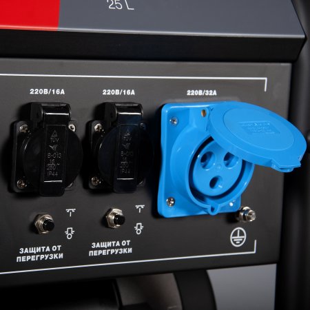 Бензиновый генератор с электростартером и коннектором автоматики FUBAG BS 7500 A ES в Брянске фото