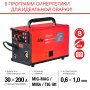 Полуавтомат сварочный FUBAG IRMIG 208 SYN PLUS (31447) + маска сварщика Хамелеон IR 9-13N S (38072) + сварочные краги на подкладке красные FWGN 10R (641180) в Брянске фото
