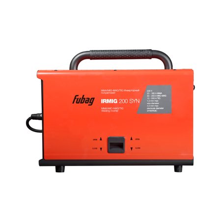 Полуавтомат сварочный FUBAG IRMIG 208 SYN PLUS (31447) + маска сварщика Хамелеон IR 9-13N S (38072) + сварочные краги на подкладке красные FWGN 10R (641180) в Брянске фото